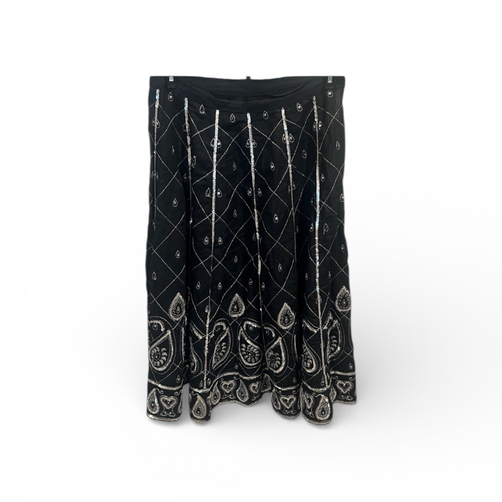Vintage Embroidered Sequin Skirt